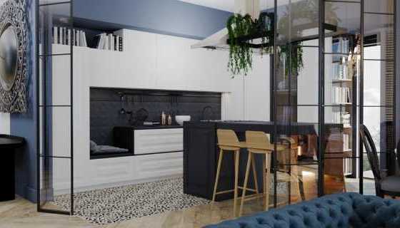 Kitchen and stools by Arredo3