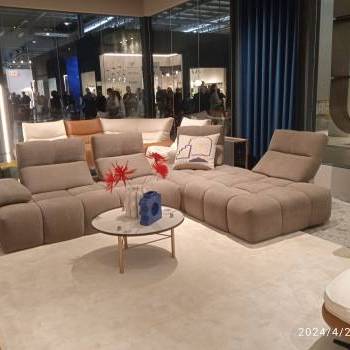 Sofas, coffee table, and armchairs by Galia