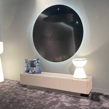 Sideboard, lamp, and mirror by Cesare Paciotti